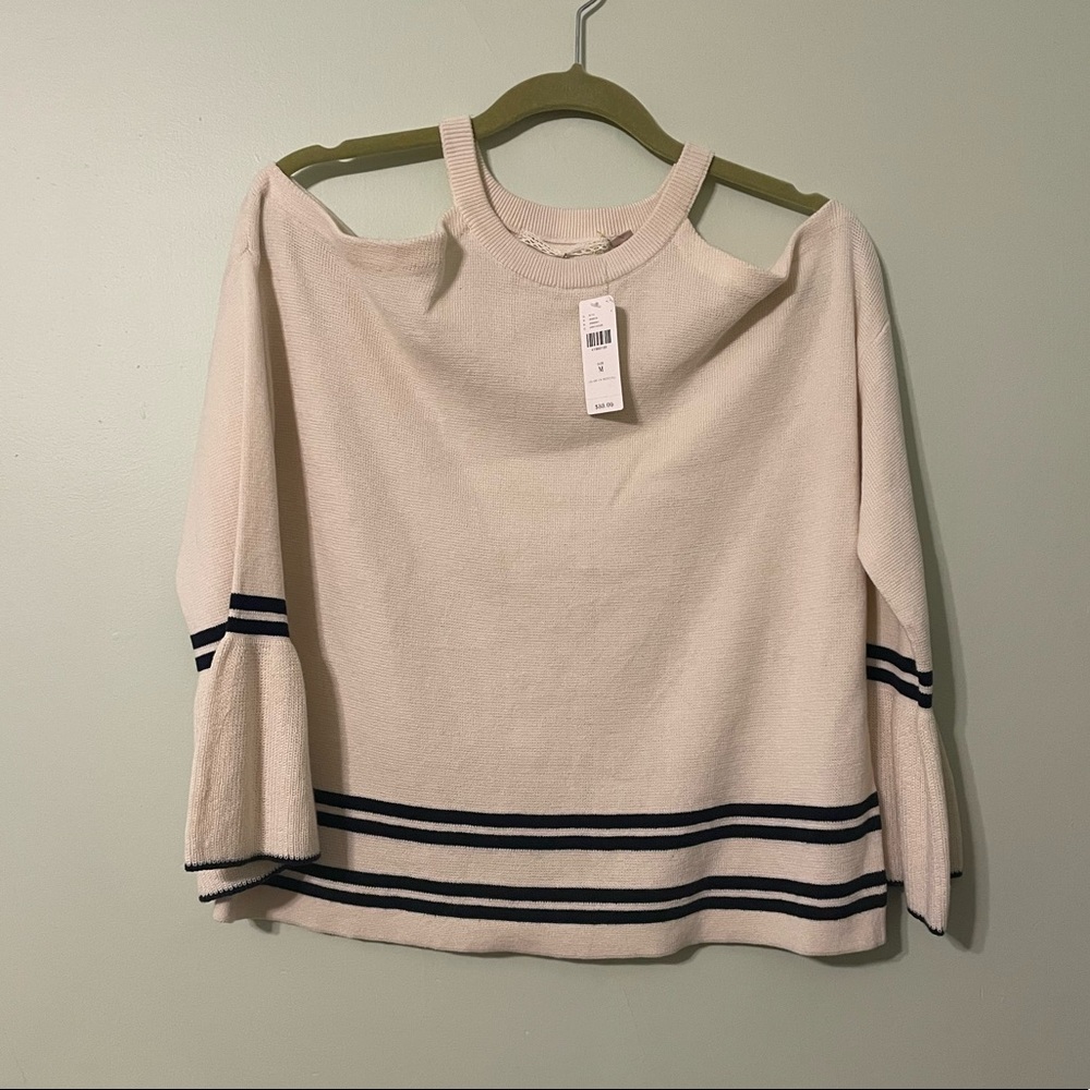 NWT Anthropologie White/Cream Knit Sweater